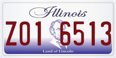 IL license plate Z016513