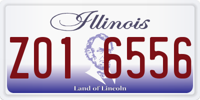 IL license plate Z016556