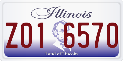 IL license plate Z016570