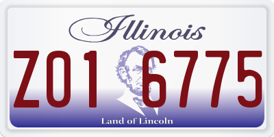 IL license plate Z016775
