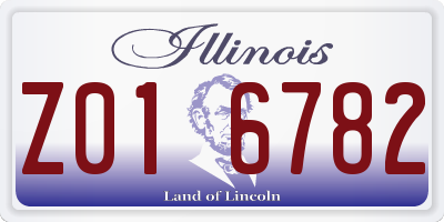 IL license plate Z016782