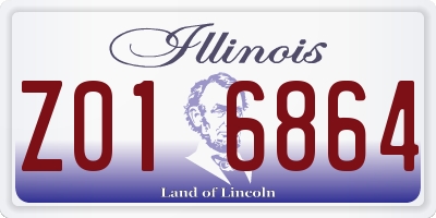 IL license plate Z016864