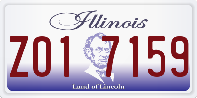 IL license plate Z017159