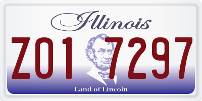 IL license plate Z017297
