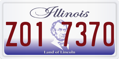 IL license plate Z017370