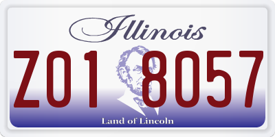 IL license plate Z018057