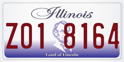 IL license plate Z018164