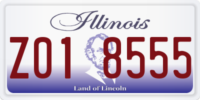IL license plate Z018555