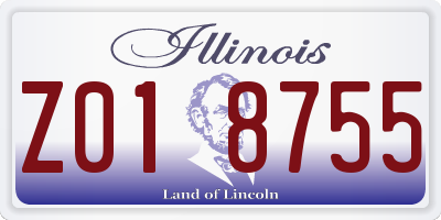 IL license plate Z018755
