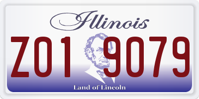 IL license plate Z019079