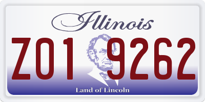 IL license plate Z019262