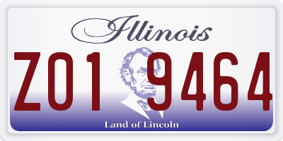 IL license plate Z019464