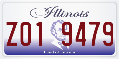 IL license plate Z019479
