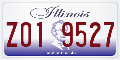 IL license plate Z019527