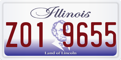 IL license plate Z019655