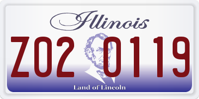 IL license plate Z020119