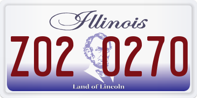 IL license plate Z020270