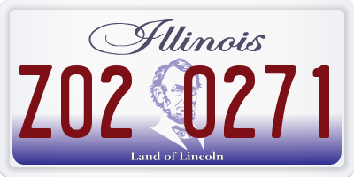 IL license plate Z020271