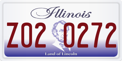 IL license plate Z020272