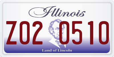IL license plate Z020510