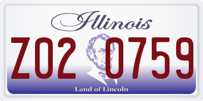 IL license plate Z020759