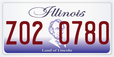IL license plate Z020780