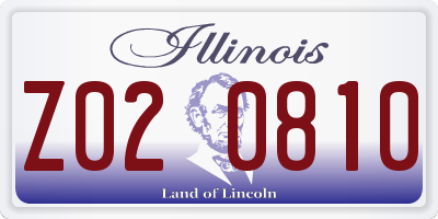 IL license plate Z020810