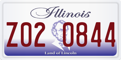 IL license plate Z020844