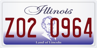 IL license plate Z020964