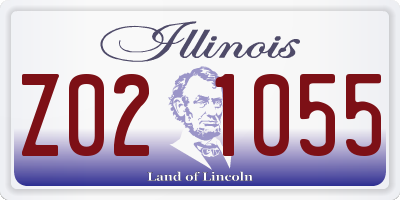 IL license plate Z021055