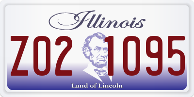 IL license plate Z021095