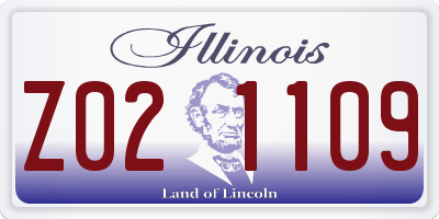 IL license plate Z021109