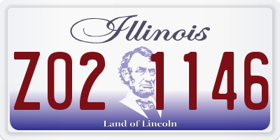 IL license plate Z021146