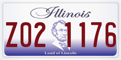 IL license plate Z021176