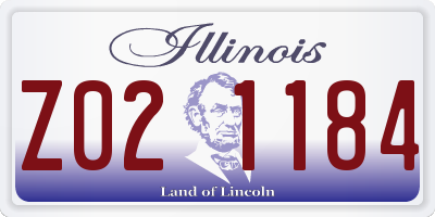 IL license plate Z021184