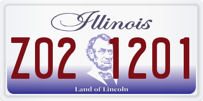IL license plate Z021201