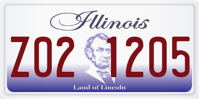 IL license plate Z021205