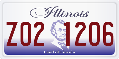 IL license plate Z021206