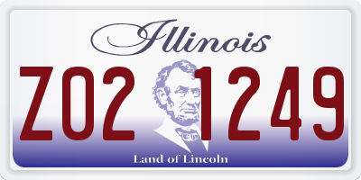 IL license plate Z021249