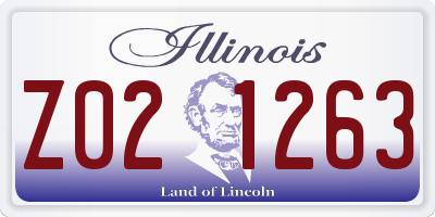IL license plate Z021263