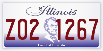 IL license plate Z021267