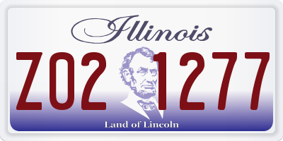 IL license plate Z021277