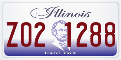 IL license plate Z021288