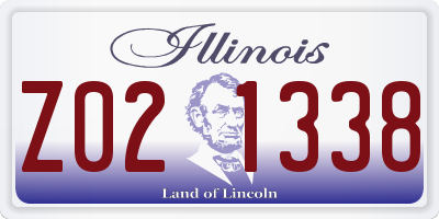 IL license plate Z021338