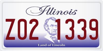 IL license plate Z021339