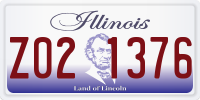 IL license plate Z021376