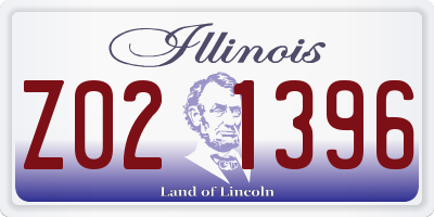 IL license plate Z021396