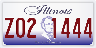 IL license plate Z021444