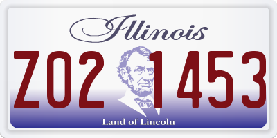IL license plate Z021453