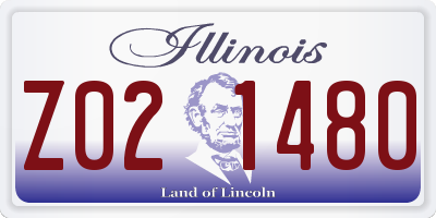 IL license plate Z021480